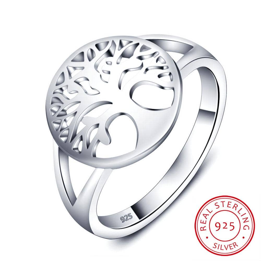 Tree of Life Classic 925 Sterling Silver Rings-Jewelry