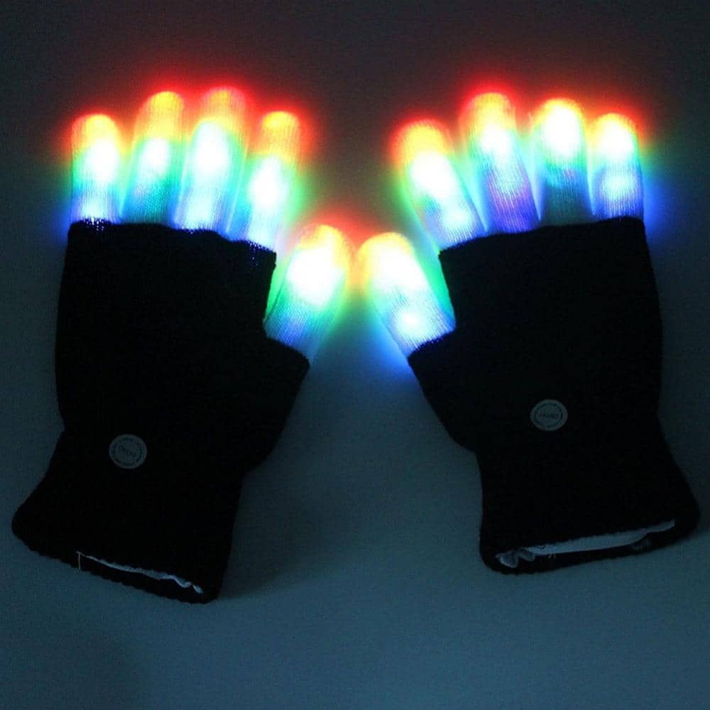 Pair of LED Light Gloves-Lights & LEDs