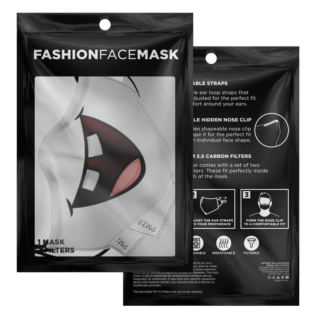 Missing Teeth Smile Face Mask