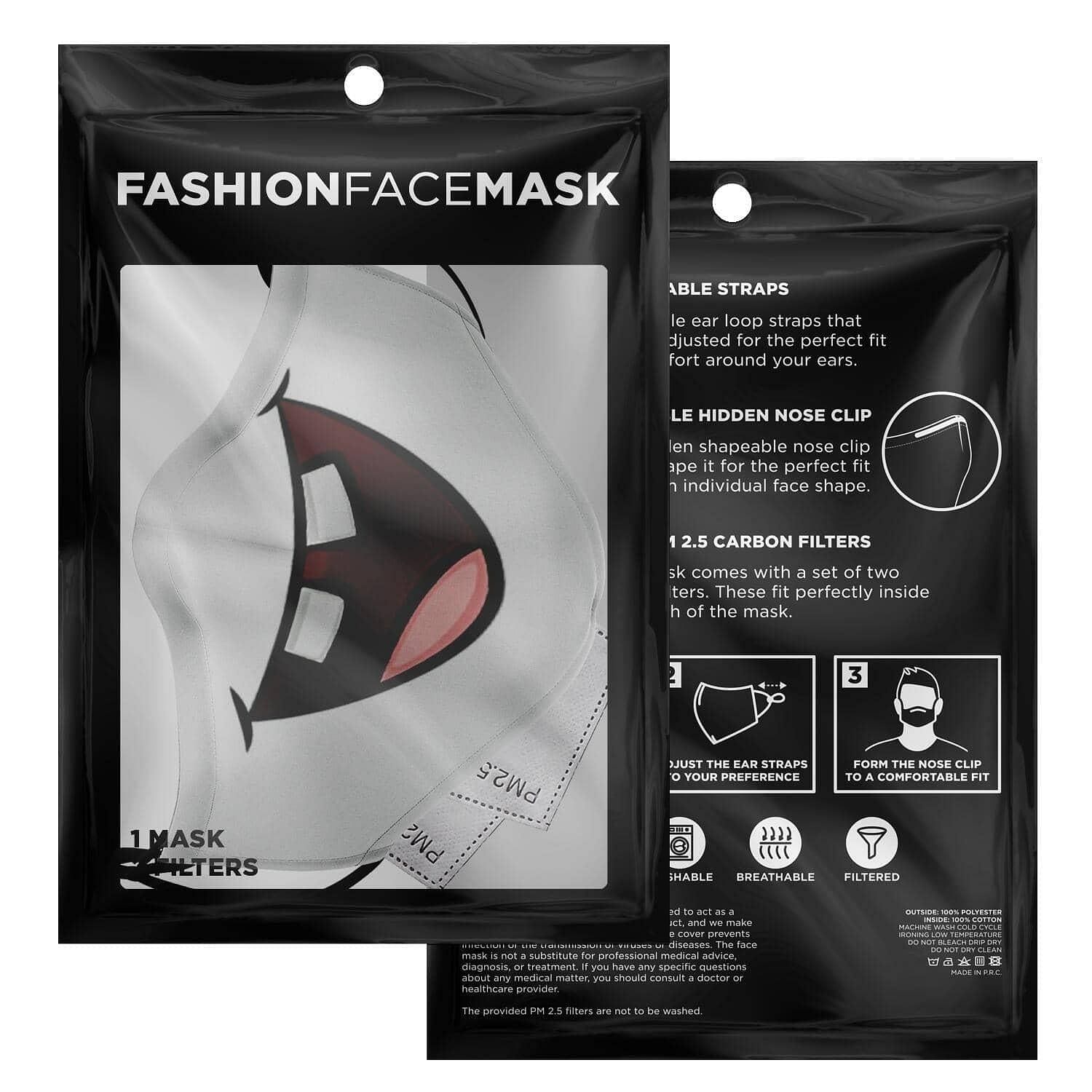 Missing Teeth Smile Face Mask