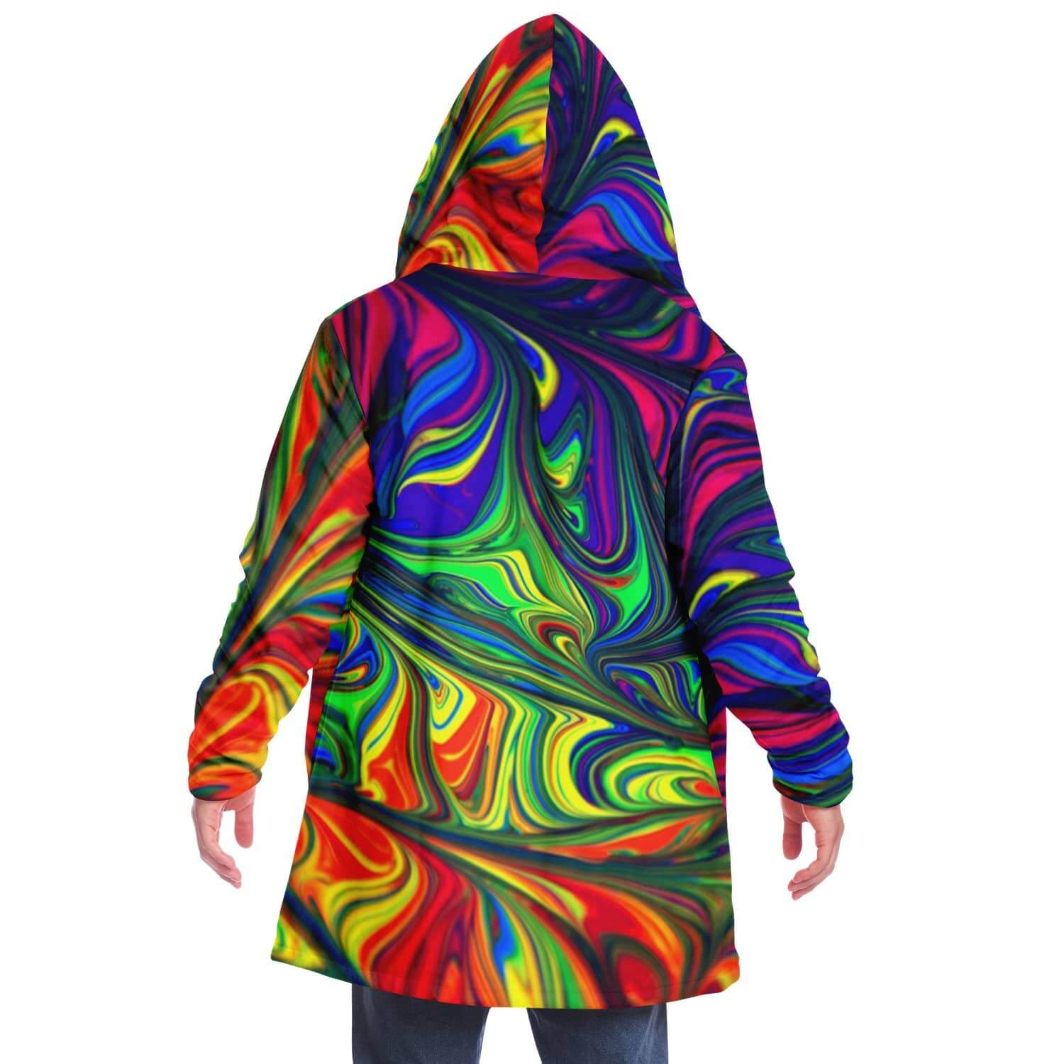 Abstract Colors Cloak-Microfleece Cloak - AOP