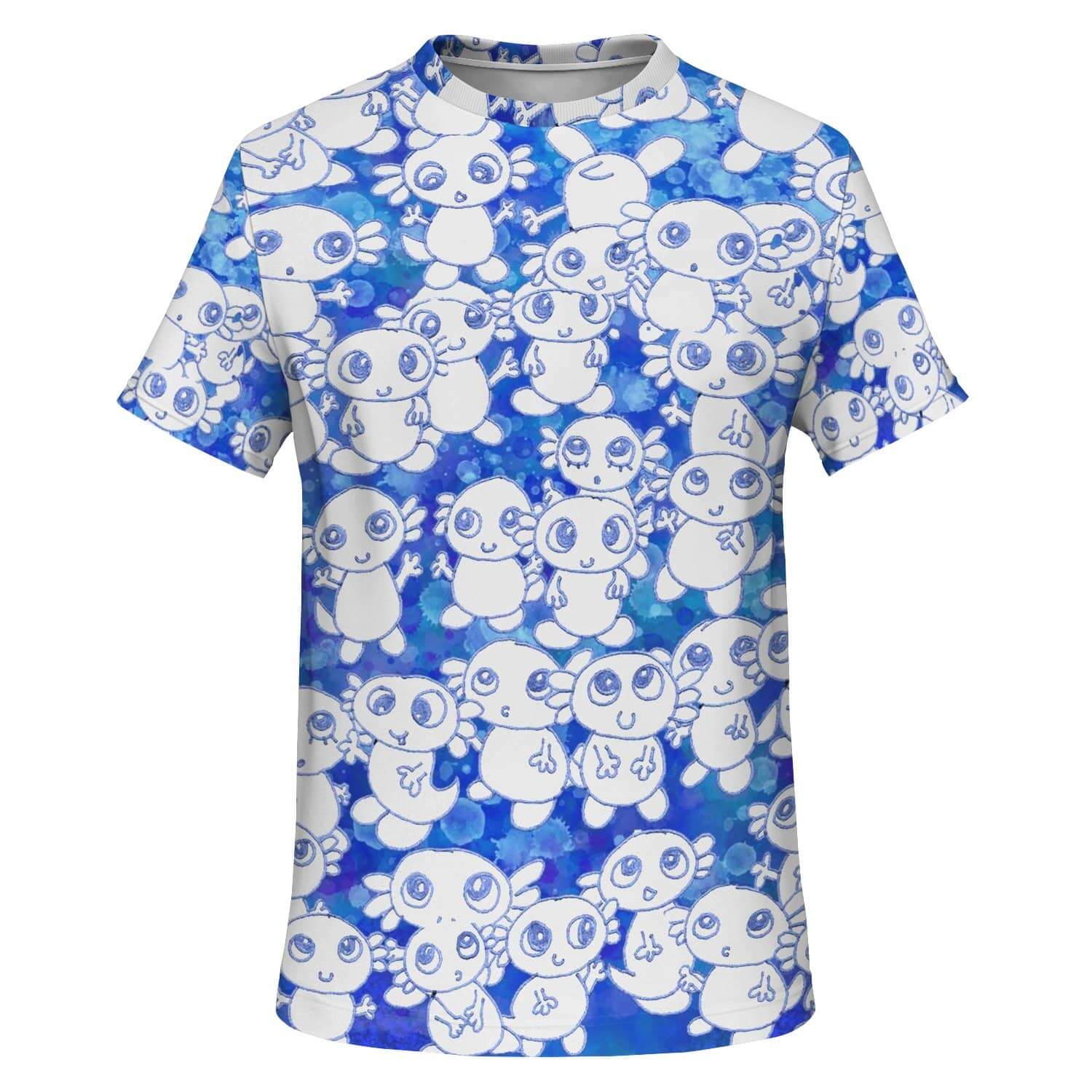 Blue Axoltl Party T Shirt-
