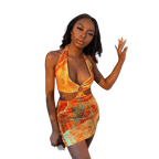 Backless Summer Bodycon Looped Dress