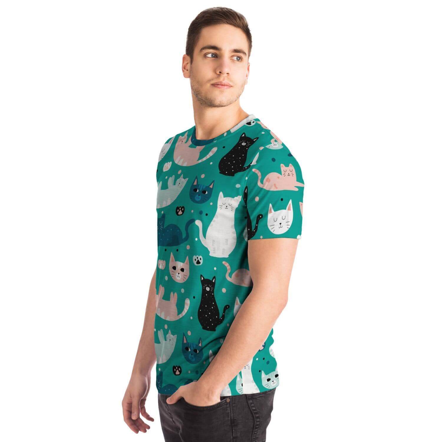 Green Cat Shirt-Shirt