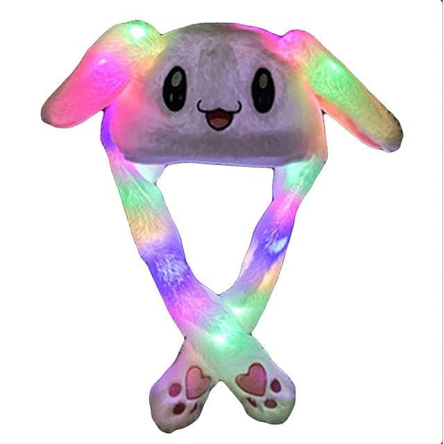 Cute Flashing Move-able Ears Hat-Lights & LEDs
