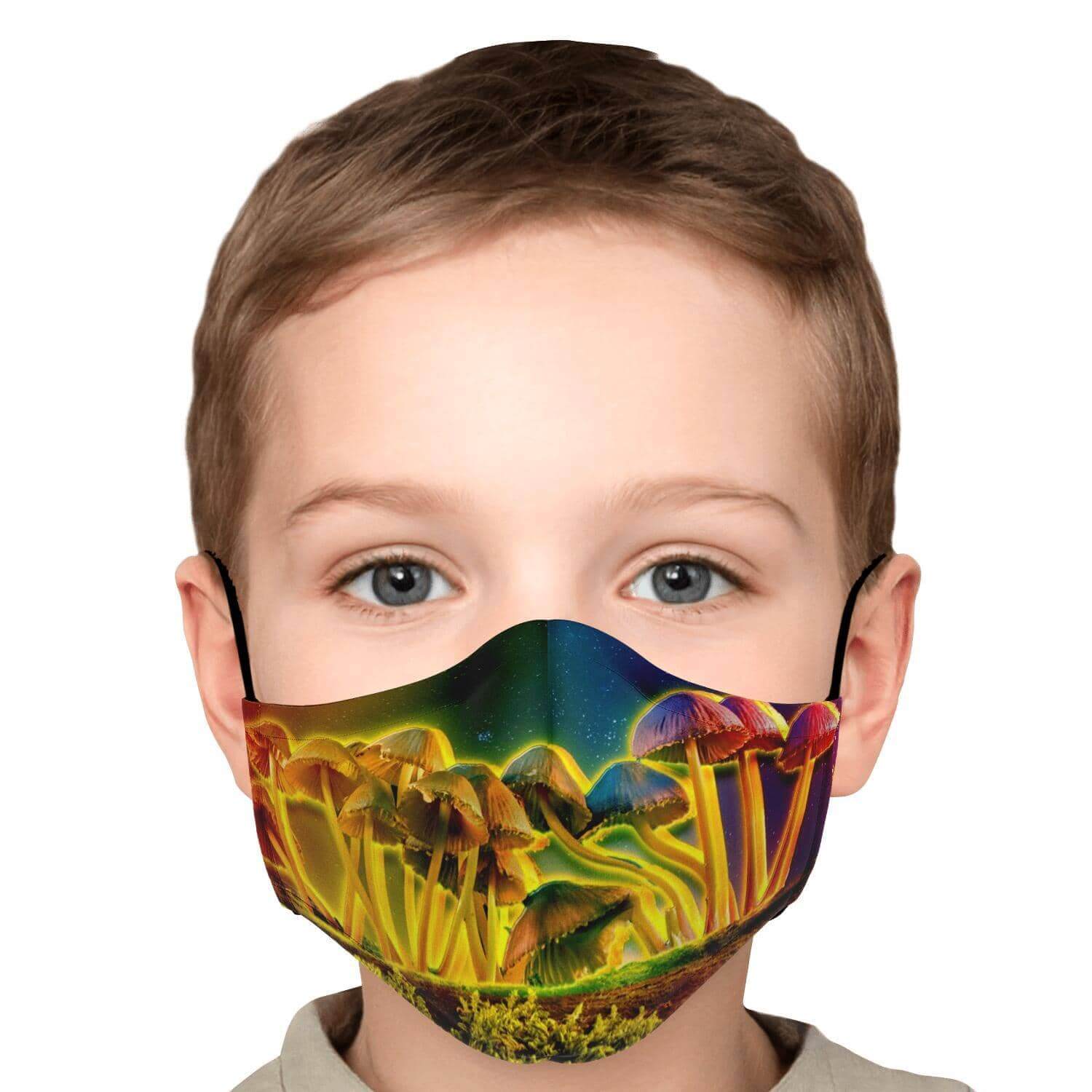 Mushroom Glow Printed Face Mask