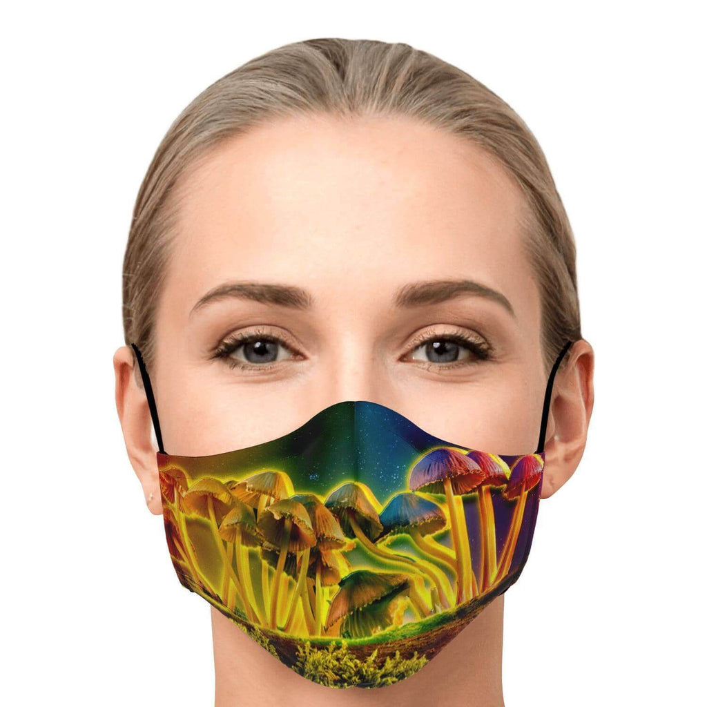 Mushroom Glow Printed Face Mask