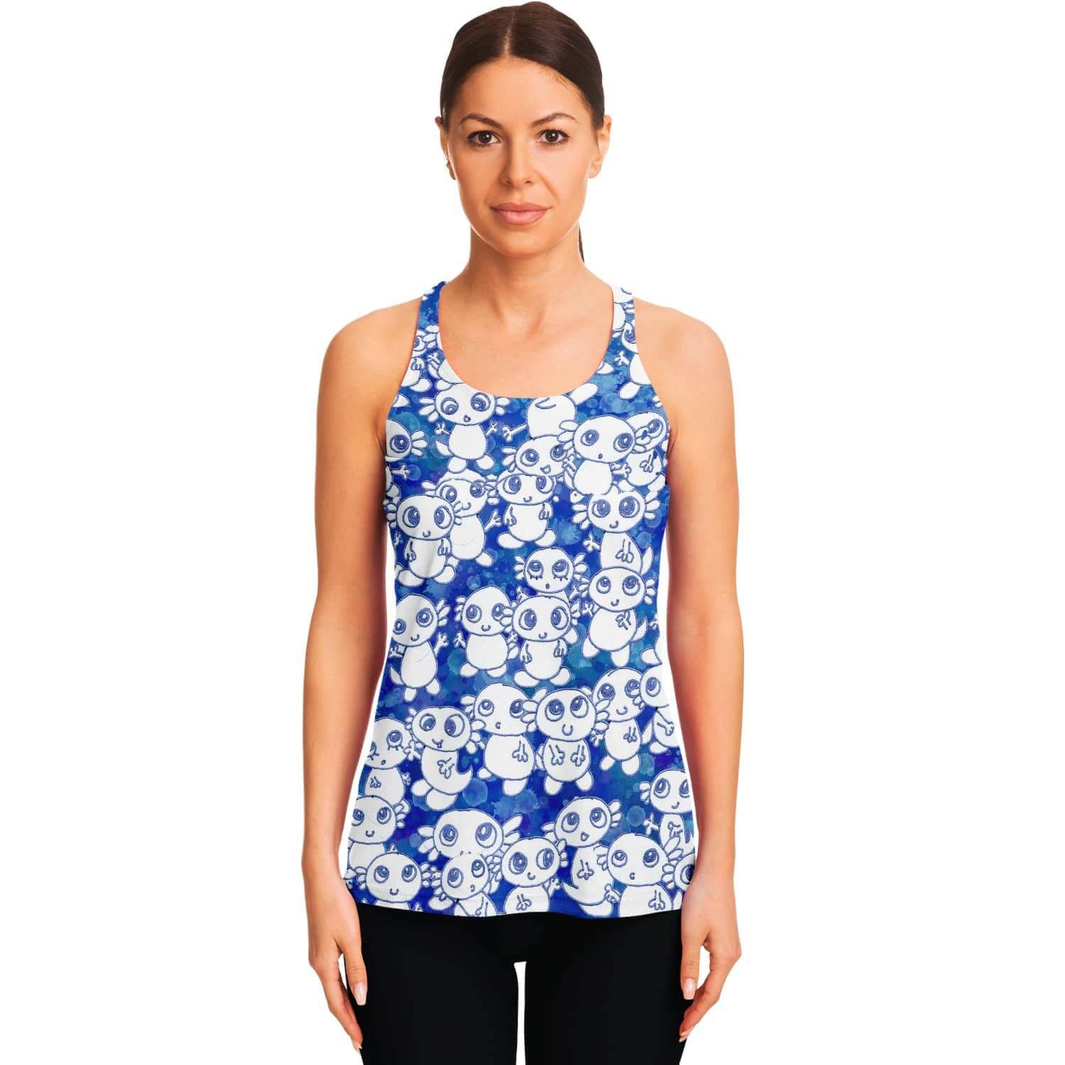 Blue Axolitl Party Tank Top-