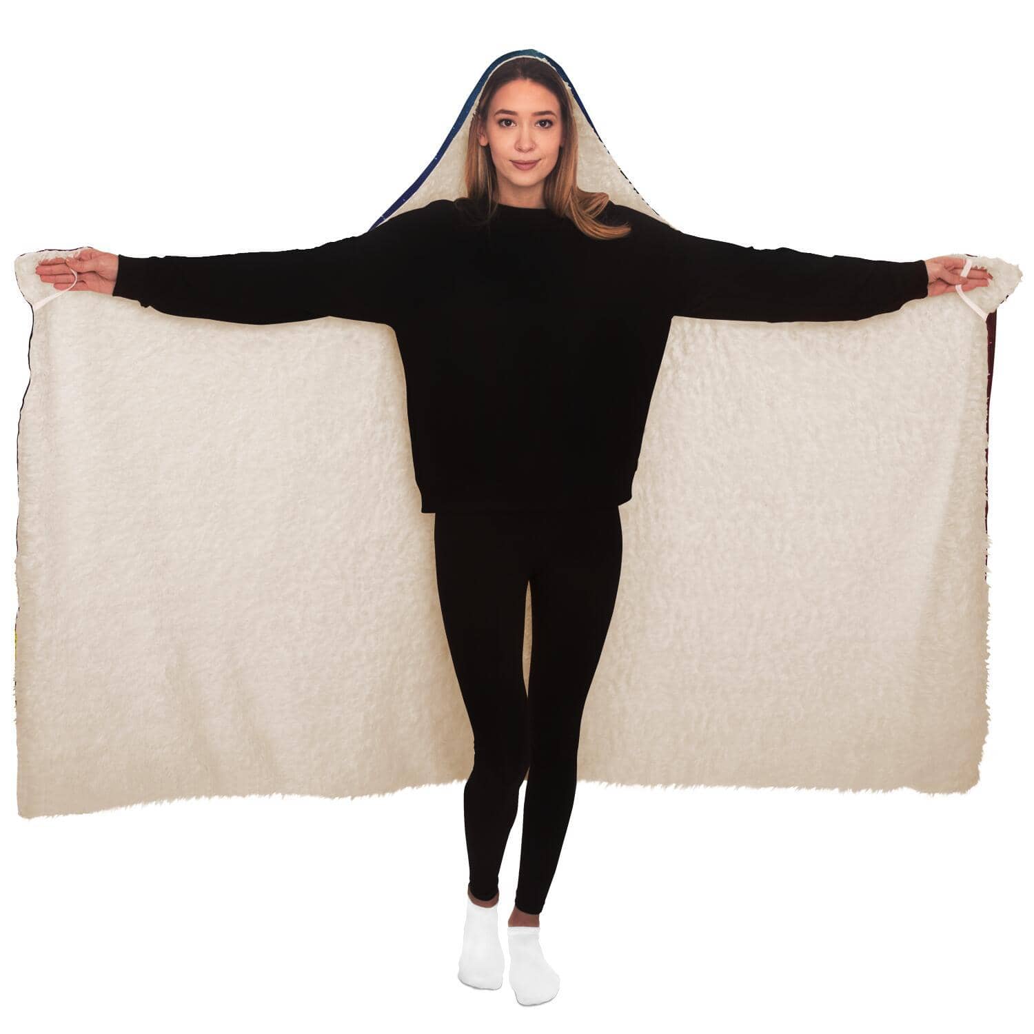 Mushroom Glow Hooded Blanket-Hooded Blanket - AOP