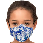 Blue Axolitl Party Printed Face Mask