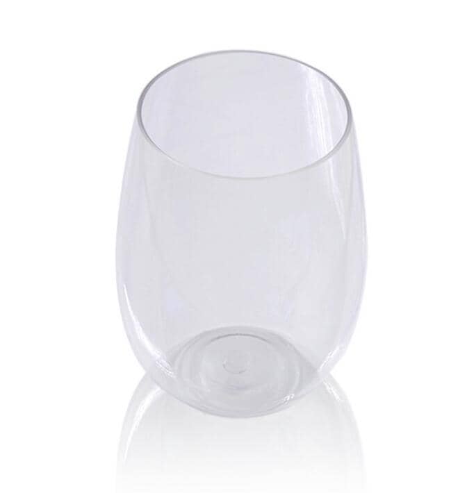 4pcs/set Shatterproof Stemless Plastic Wine Glasses Unbreakable PCTG Red Wine Glasses-Drinkware