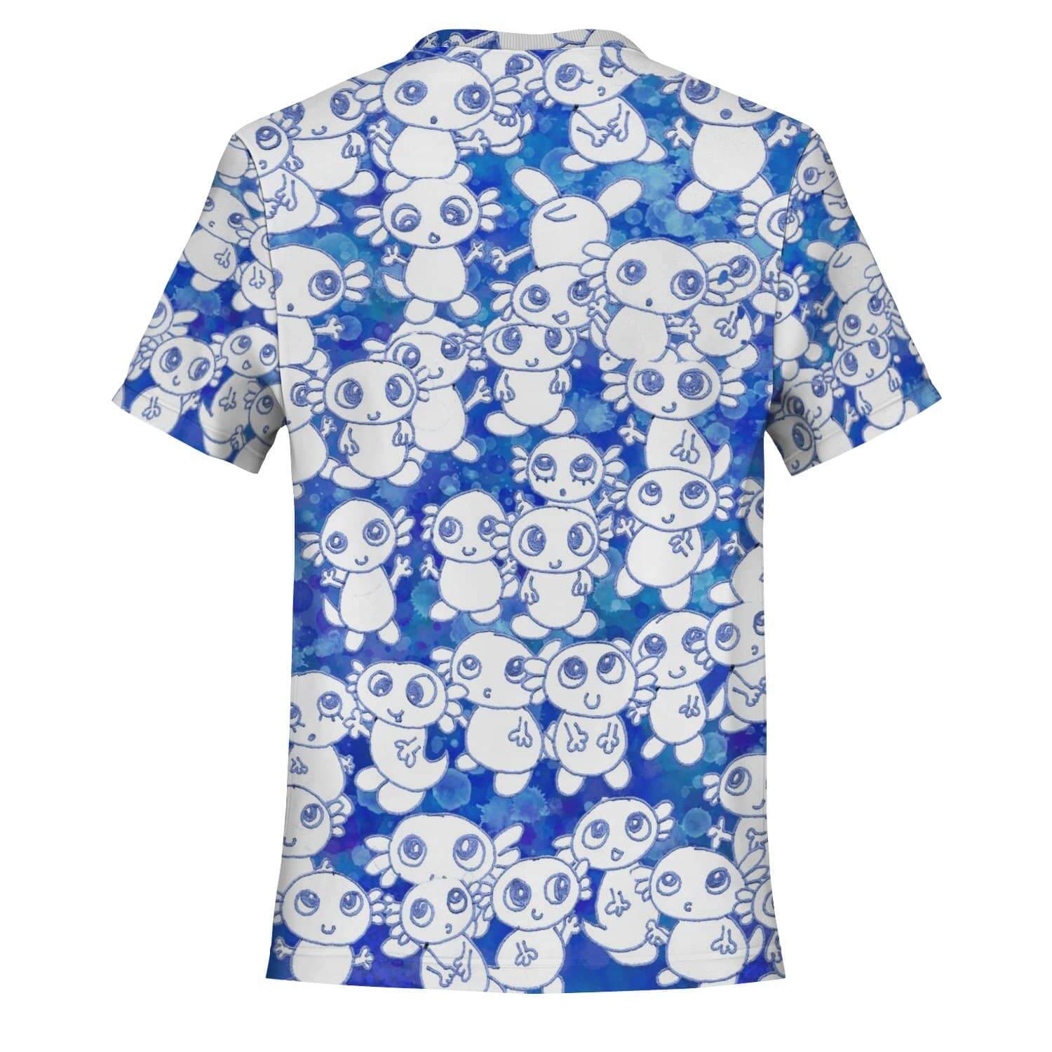 Blue Axoltl Party T Shirt-