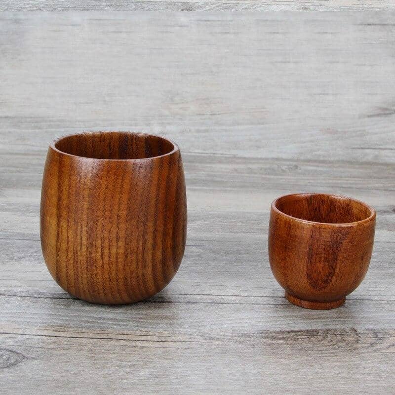 Jujube Wooden Cup Set-Drinkware Sets