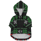 Custom Ugly Christmas Sweaters for Dogs-Fashion Dog Zip-Up Hoodie - AOP