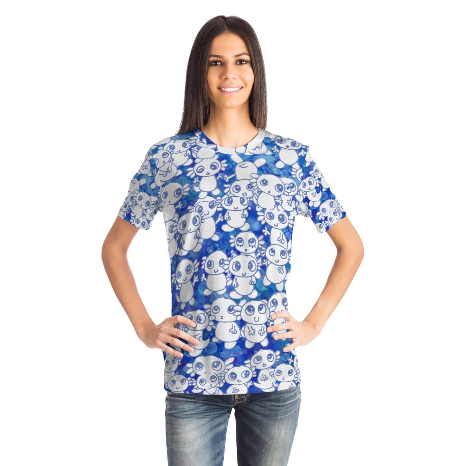 Blue Axoltl Party T Shirt-