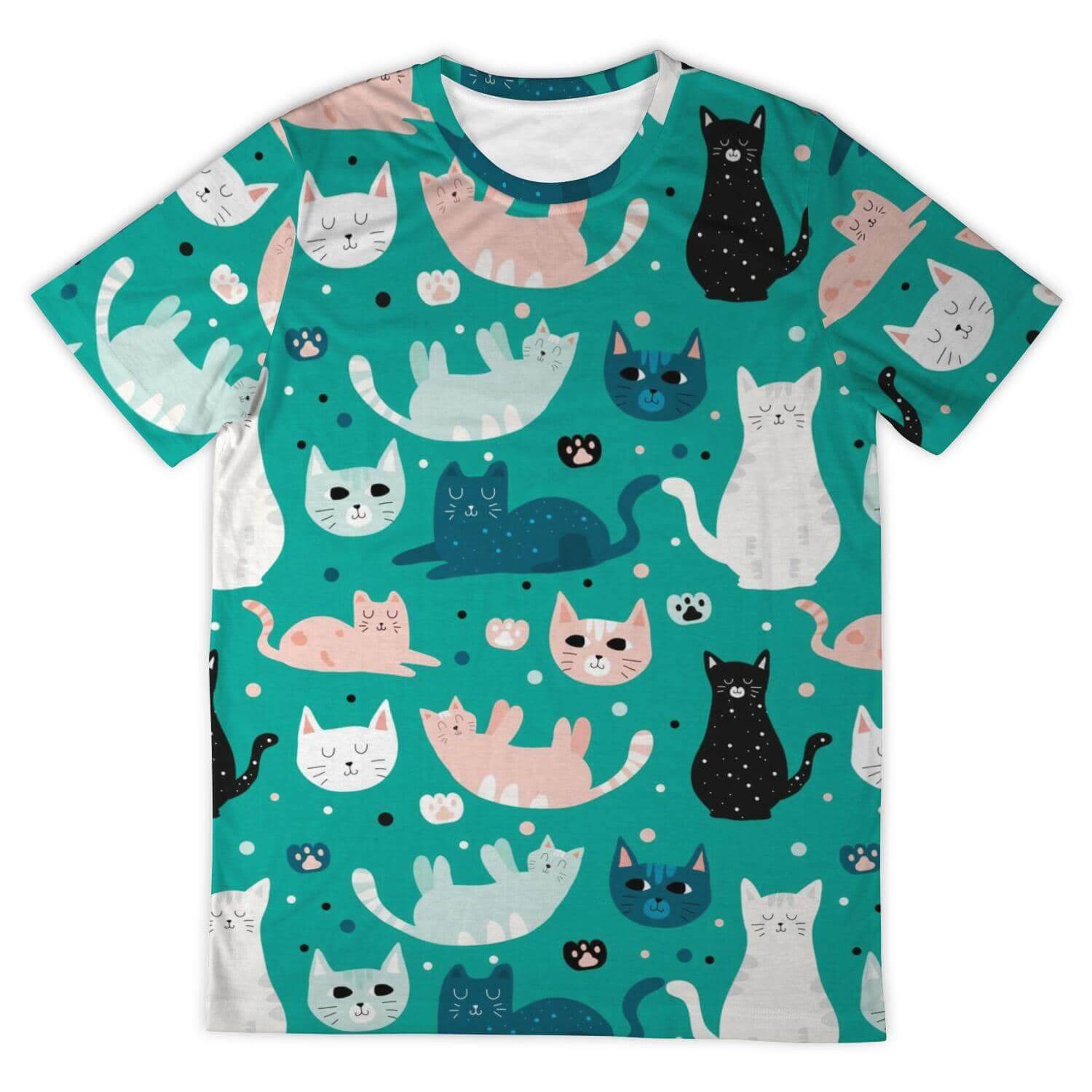 Green Cat Shirt-Shirt