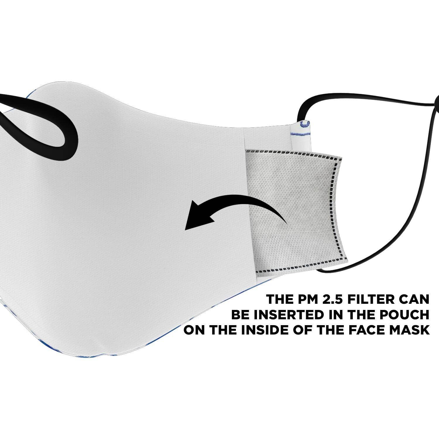 Blue Axolitl Party Printed Face Mask-Fashion Face Mask - AOP