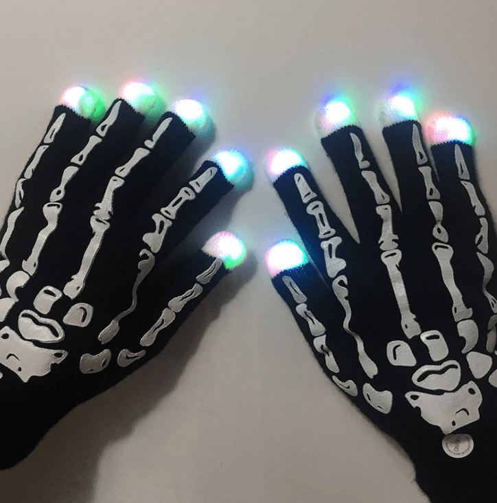 Pair of LED Light Gloves-Lights & LEDs