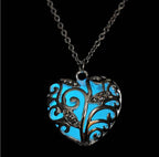 Nature's Heart Luminous Glow in the Dark Necklace-Jewelry