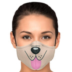 Dog Tongue Face Mask-Fashion Face Mask - AOP