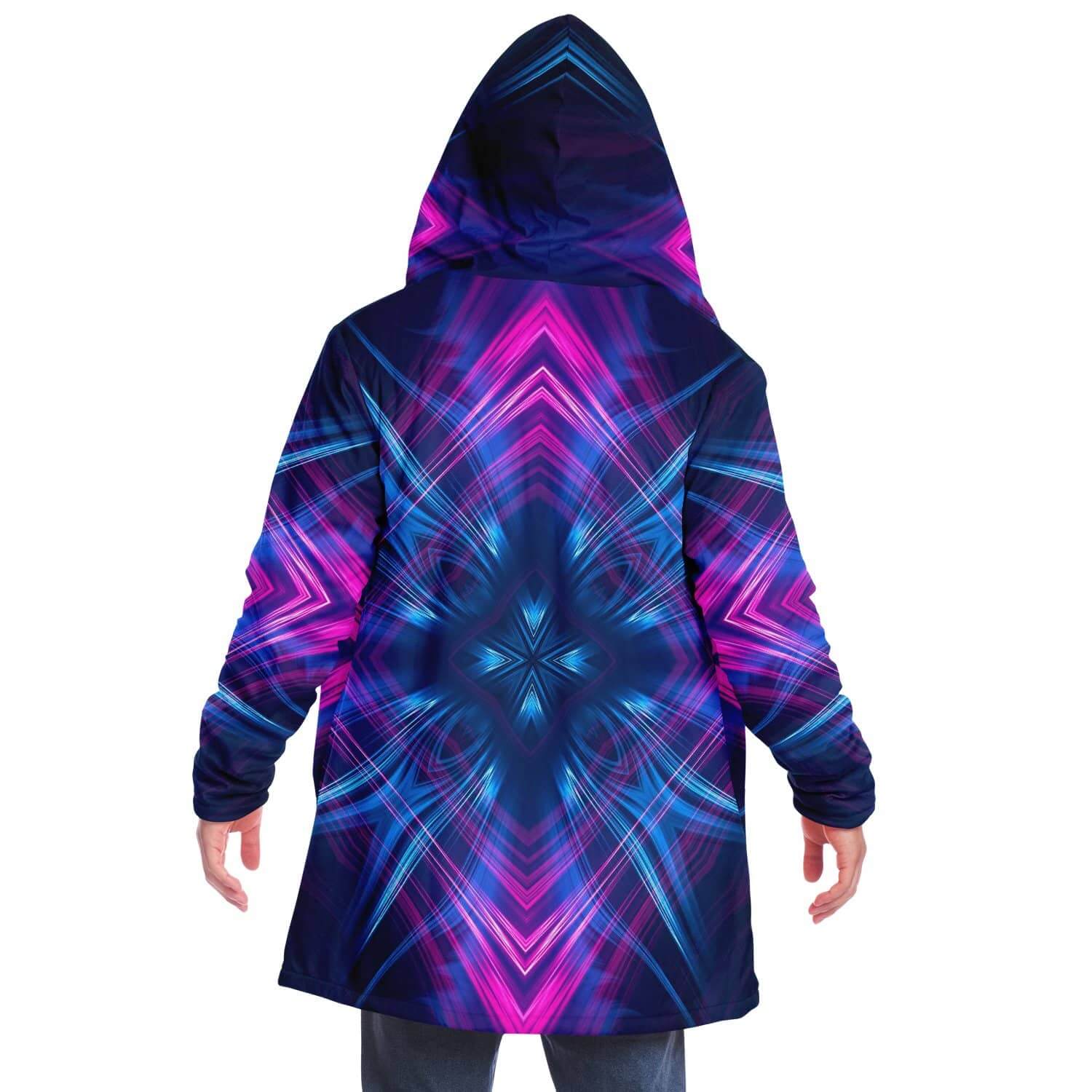 Kaleidoscope Micromink Cloak-Microfleece Cloak - AOP