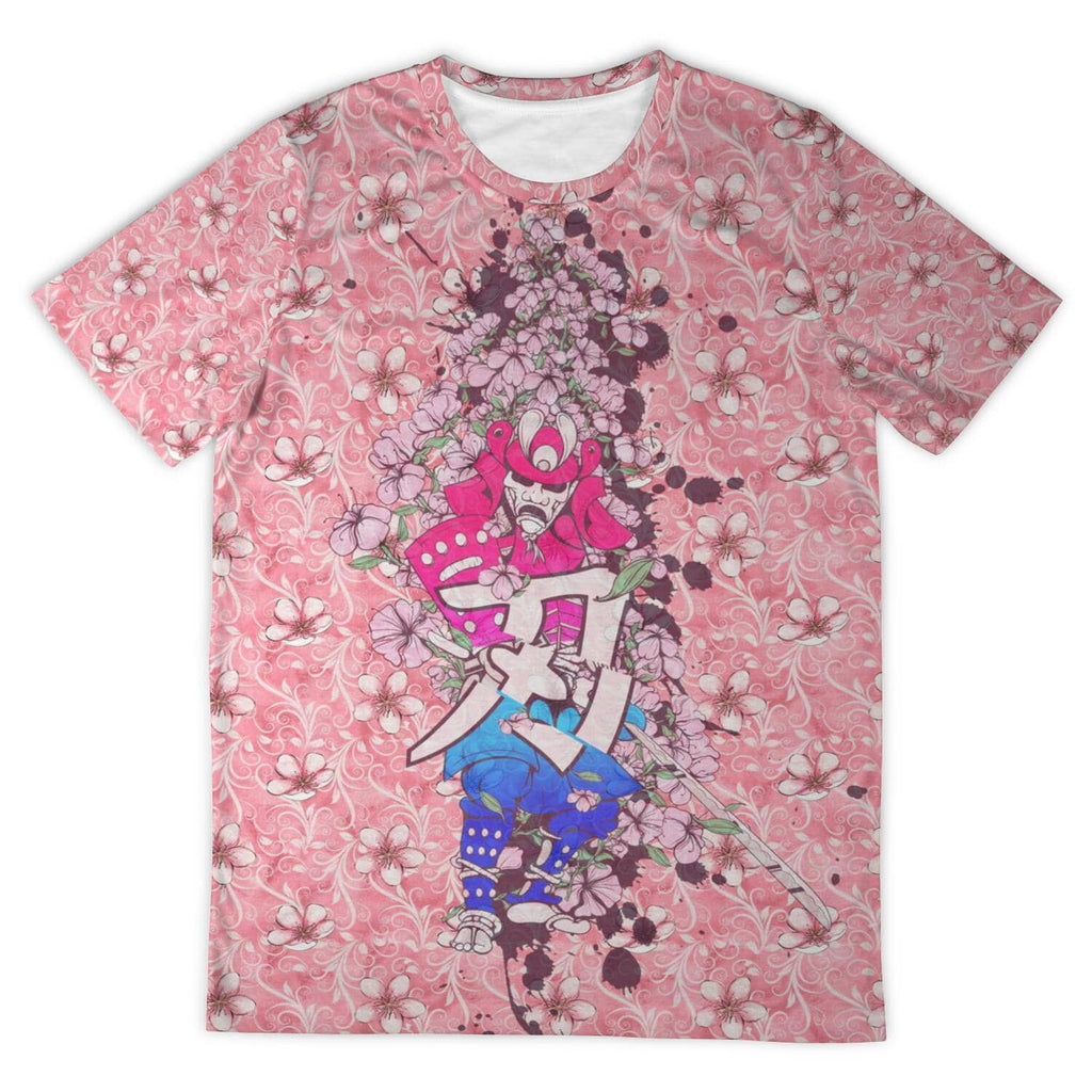 Cherry Blossom Samurai Unisex Shirt-Shirts & Tops