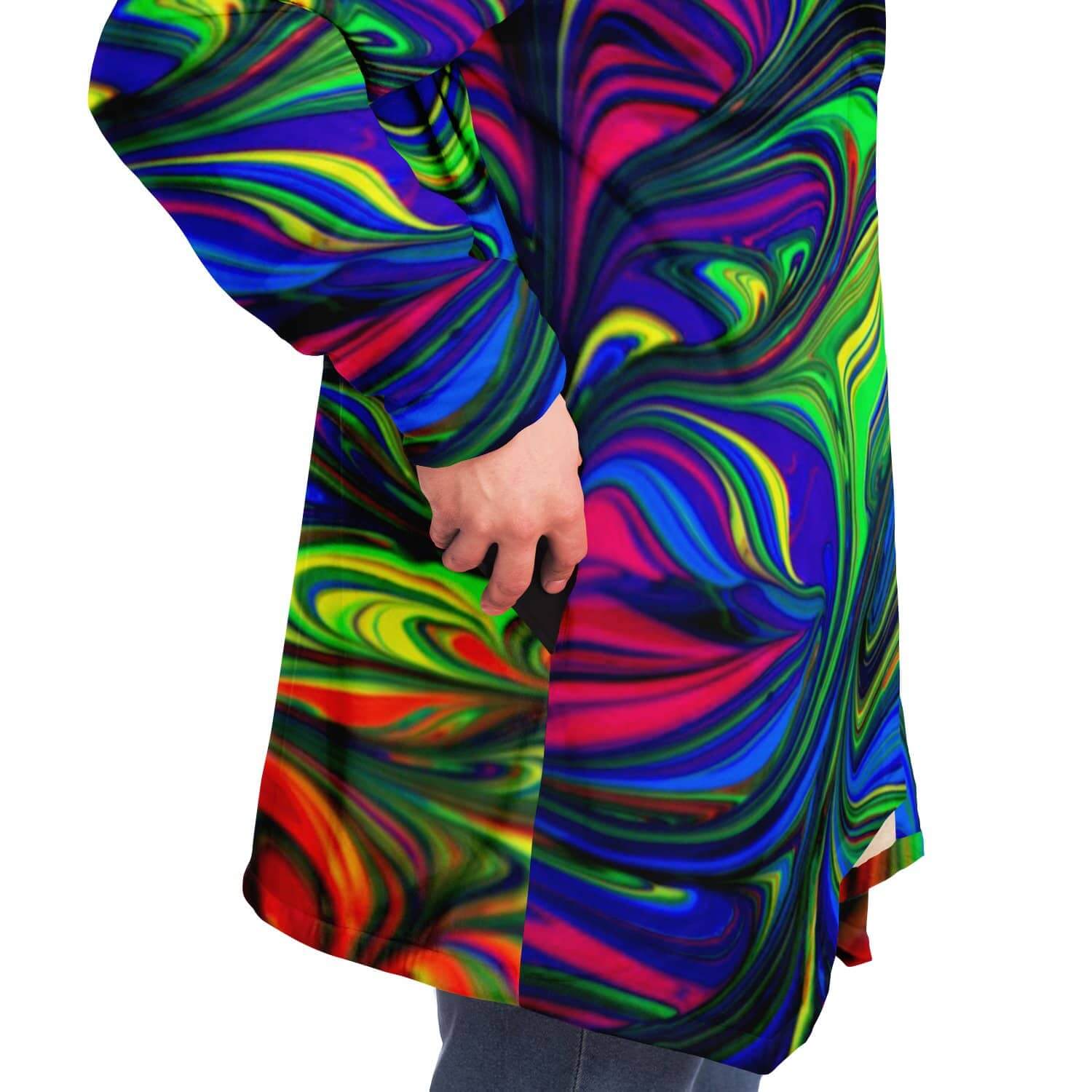 Abstract Colors Cloak-Microfleece Cloak - AOP