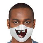 Missing Teeth Smile Face Mask