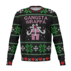 Black & Pink Gangsta Wrappa Ugly Christmas Sweater-Ugly Christmas Sweater
