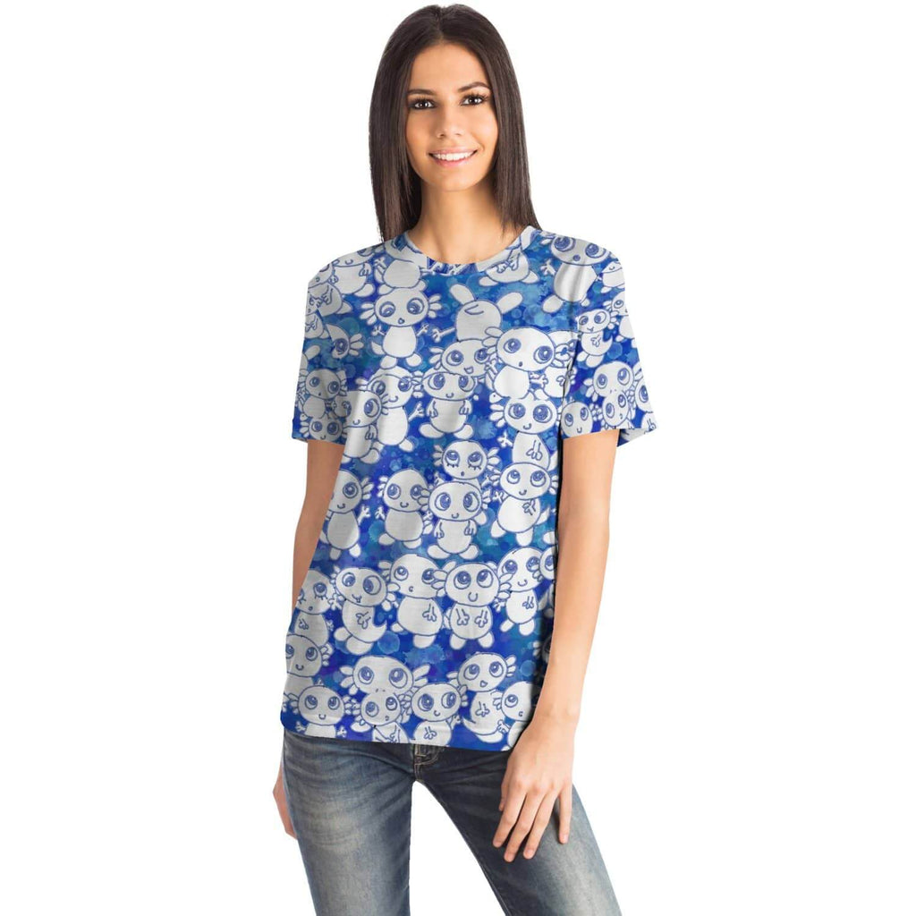 Blue Axoltl Party T Shirt-