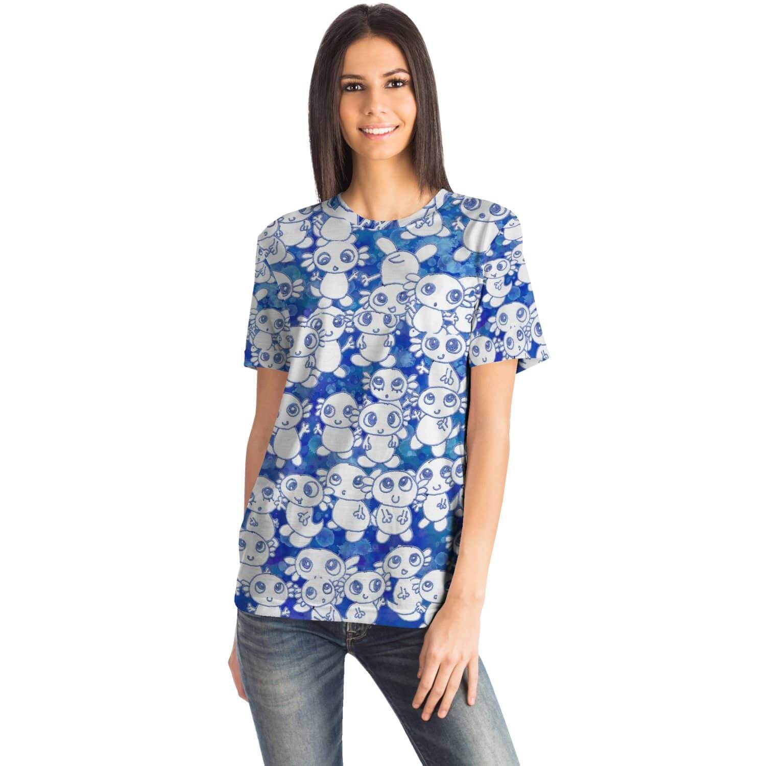 Blue Axoltl Party T Shirt-