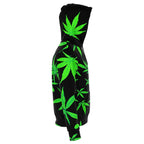 Ganja Leaf Black Hoodie-Hoodies