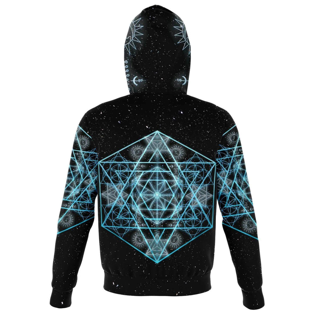 Blue Star Zip Hoodie-Hoodies