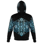 Blue Star Zip Hoodie-Hoodies