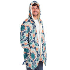 Orange Blue East Serenity Cloak-Microfleece Cloak - AOP