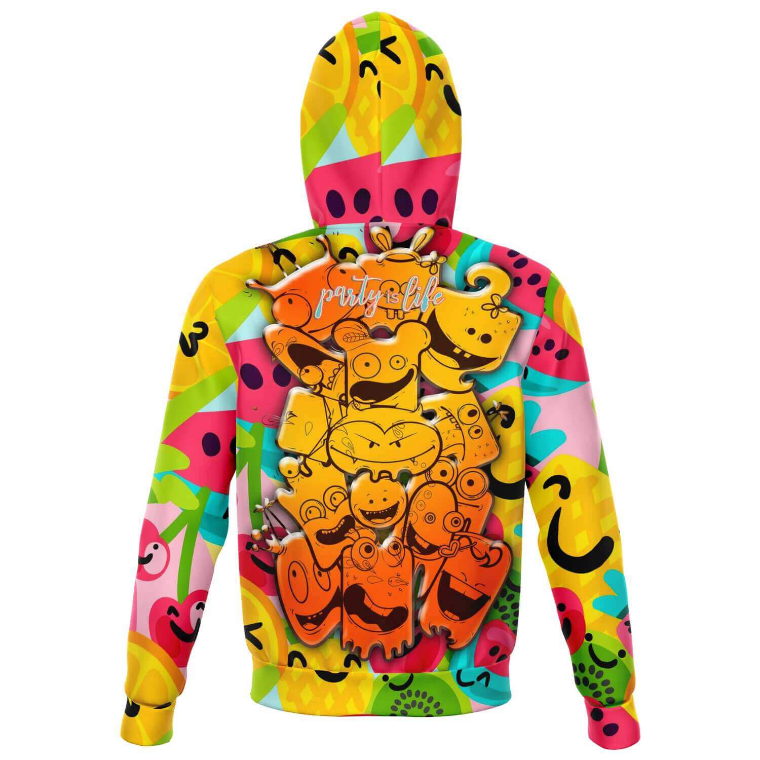 Little Fruit Monsters Zip Hoodie-Hoodies
