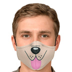 Dog Tongue Face Mask-Fashion Face Mask - AOP