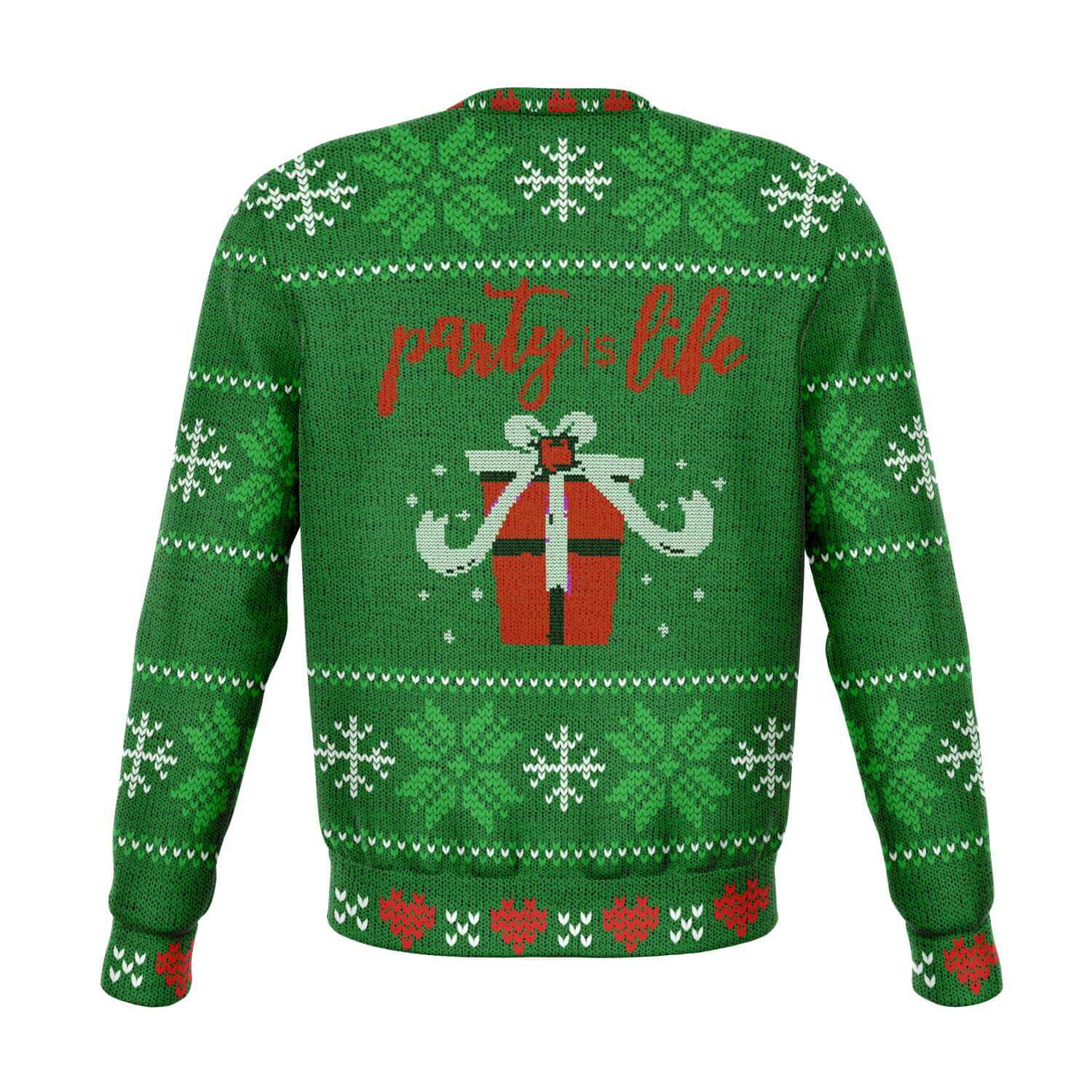 Green Gangsta Wrappa Ugly Christmas Sweater-Ugly Christmas Sweater