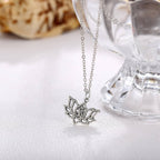 Lotus Pendant Necklace-Jewelry