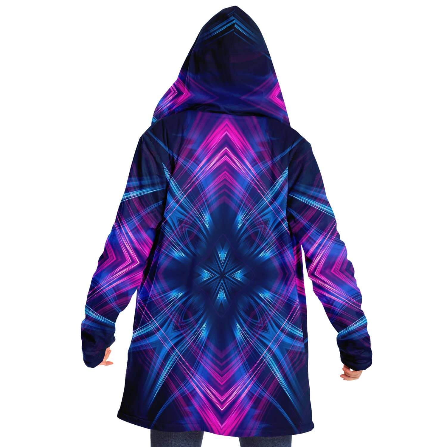 Kaleidoscope Micromink Cloak-Microfleece Cloak - AOP