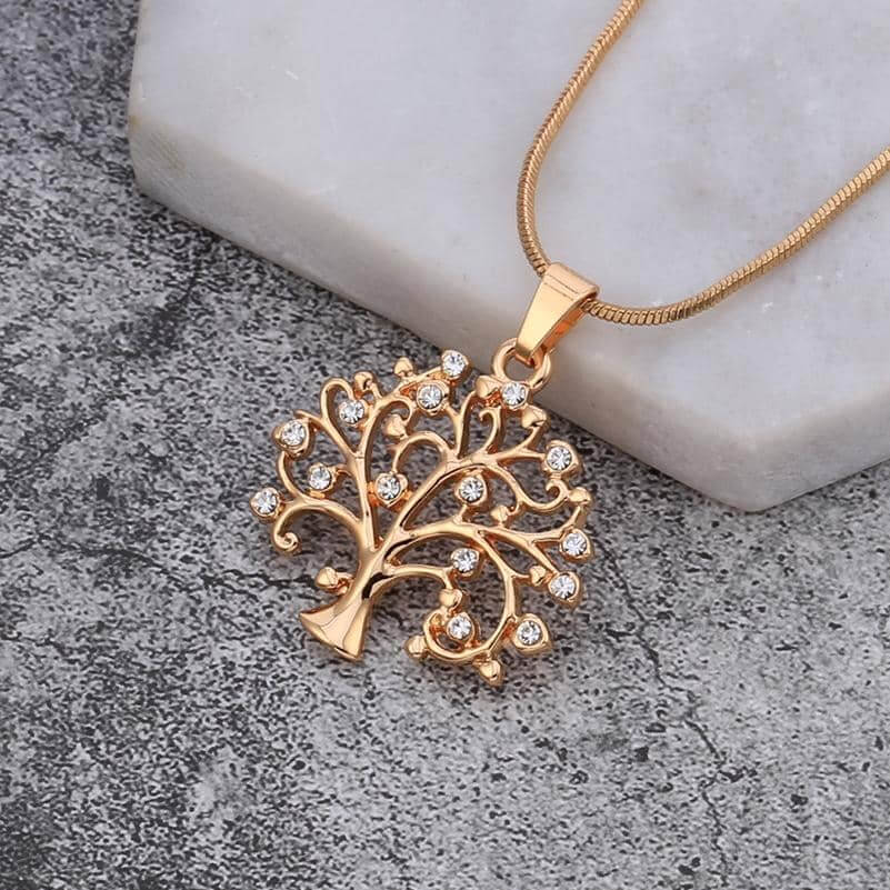 Tree Of Life /w Crystal Fruits-Jewelry