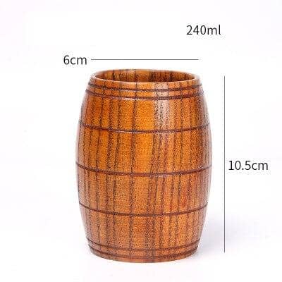 Jujube Wooden Cup Set-Drinkware Sets