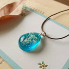 Handmade Natural Gypsophila Luminous Necklace-Jewelry