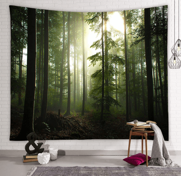 Dawn In the Forest Tapestry-Decorative Tapestries