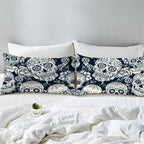 Black & White Sugar Skull Pillow Case