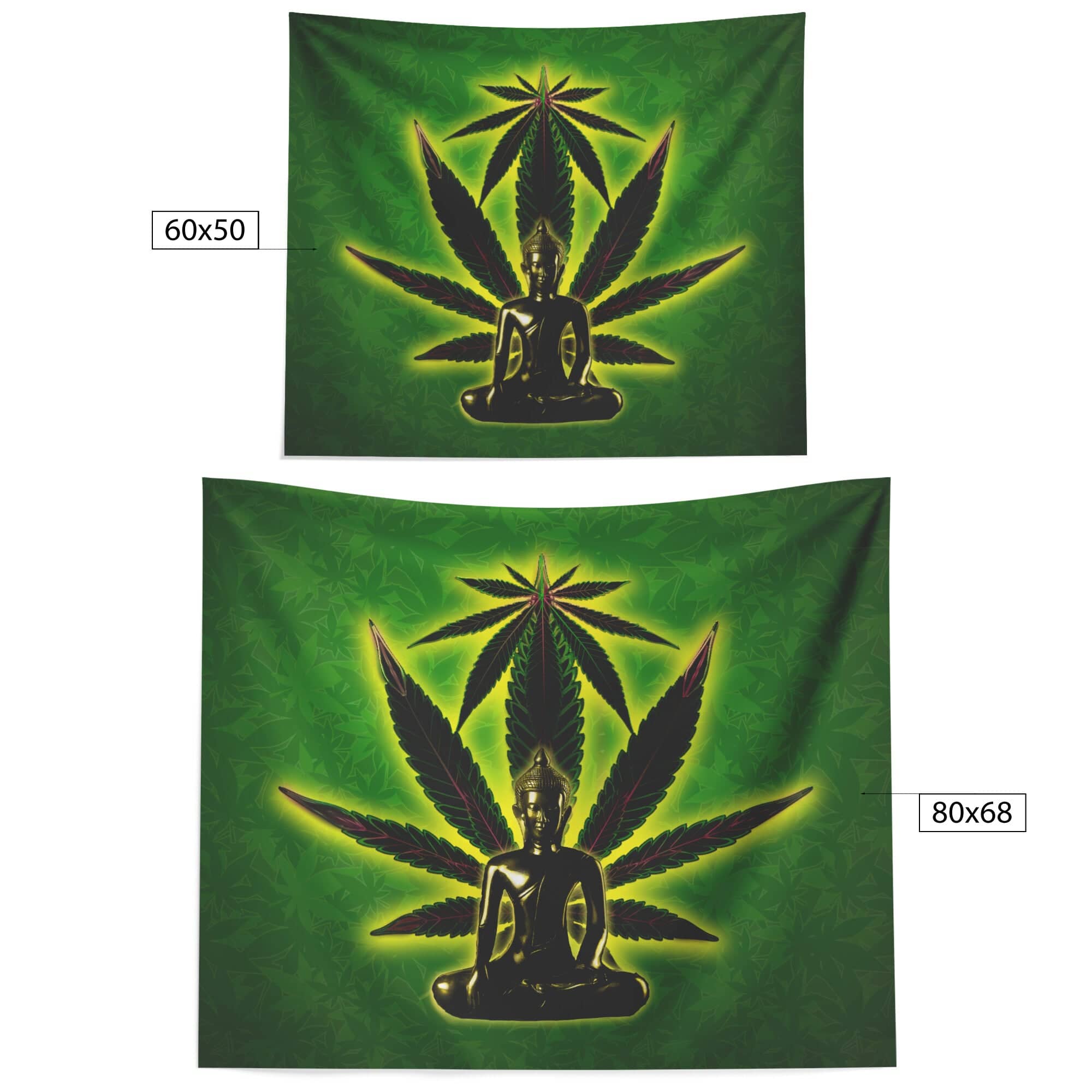 Black Buddha Strain Tapestry