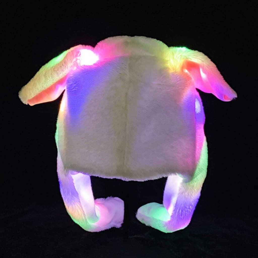 Cute Flashing Move-able Ears Hat-Lights & LEDs