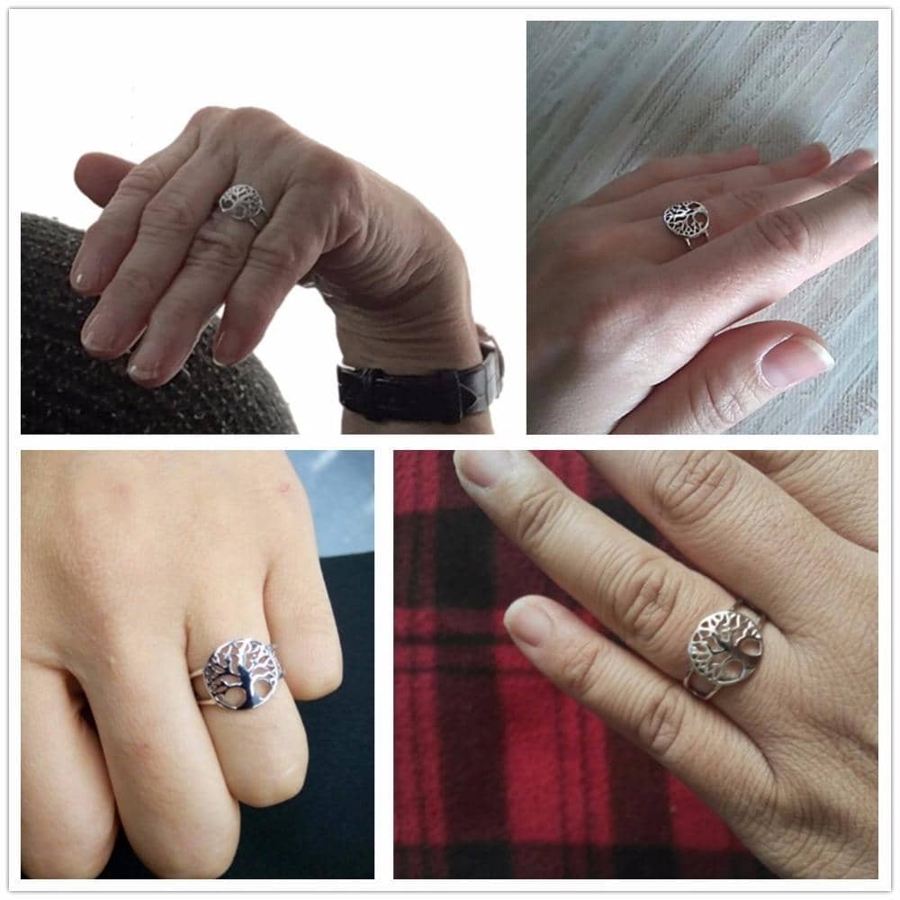 Tree of Life Classic 925 Sterling Silver Rings-Jewelry