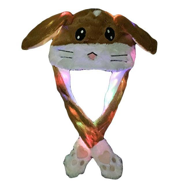 Cute Flashing Move-able Ears Hat-Lights & LEDs