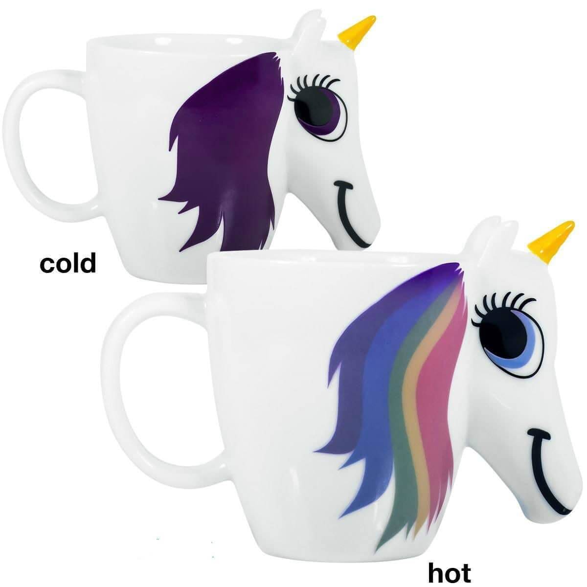 Ceramic Color Changing Unicorn Mug-Homeware